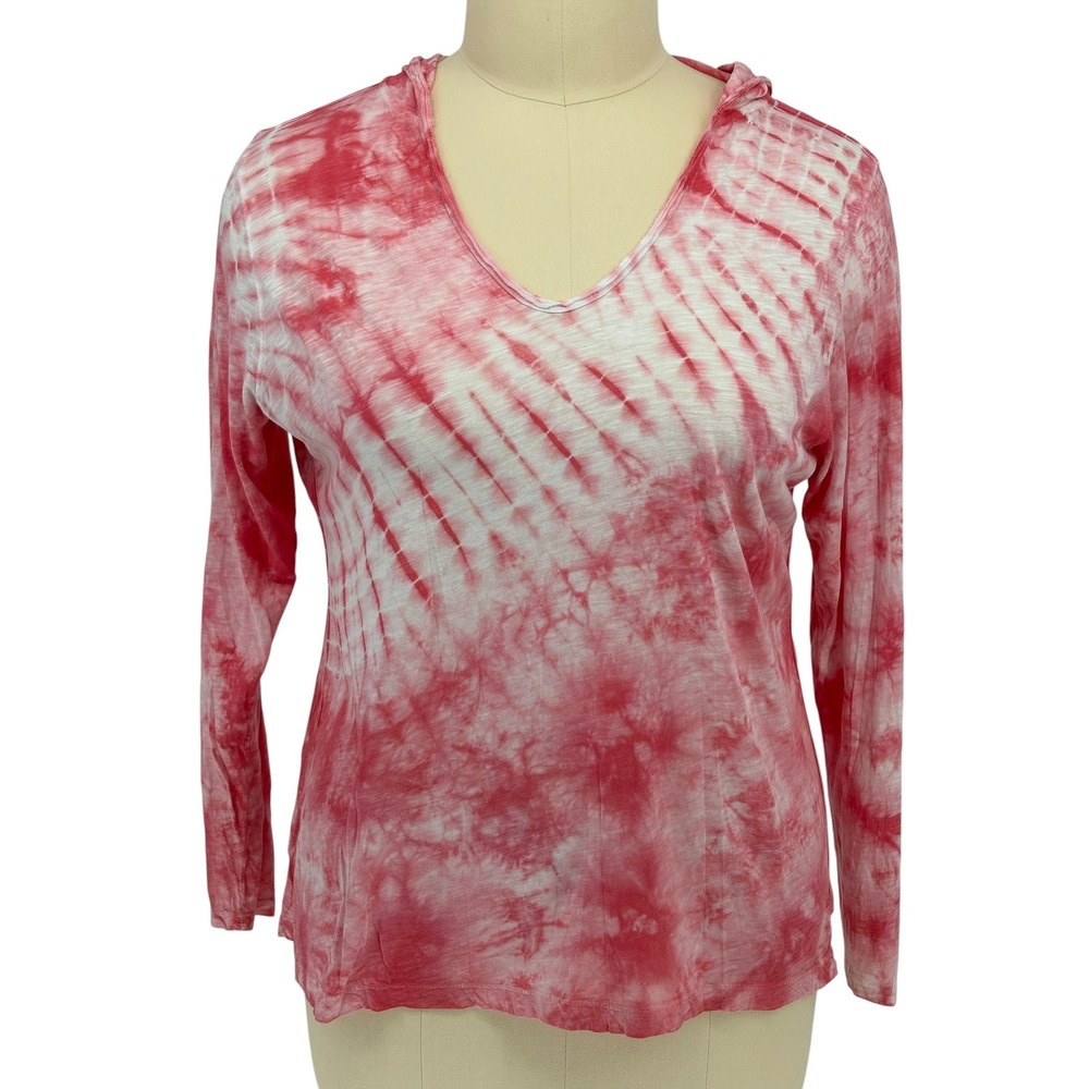 Calvin Klein Performance Hoodie Pink Tie Dye 100% Cotton 2X